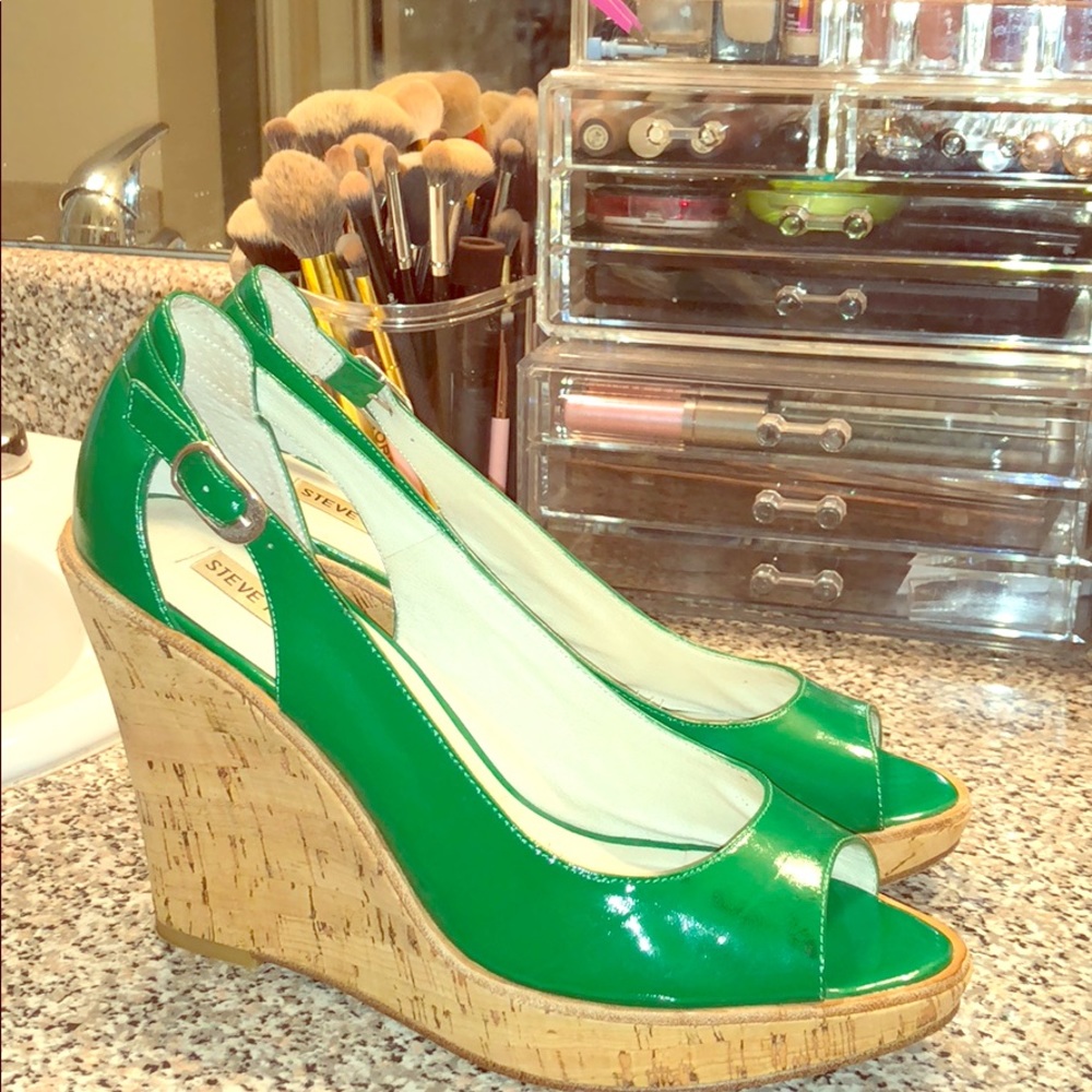 COPY - Steve Madden Green Wedges